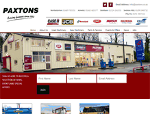 Tablet Screenshot of paxtons.co.uk